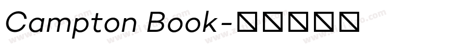 Campton Book字体转换